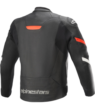 Alpinestars Faster V2 leather jacket blacke red