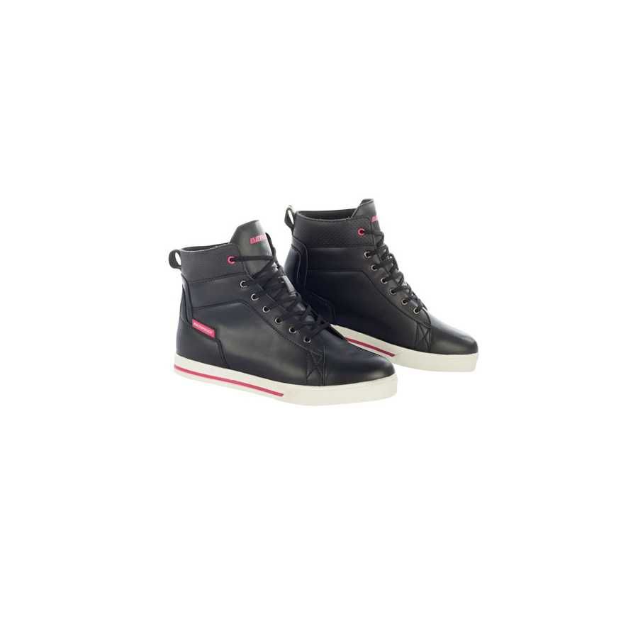 Scarpe moto donna Bering Indy impermeabili nere rosa