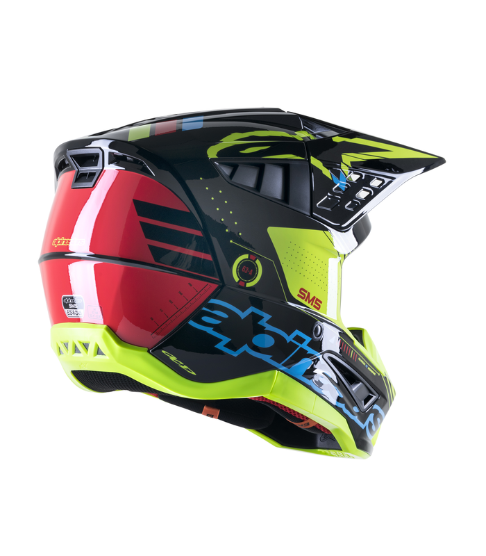 Casco motocross Alpinestars SM5 Action nero