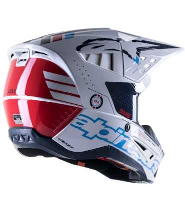 Alpinestars SM5 Action white cross helmet
