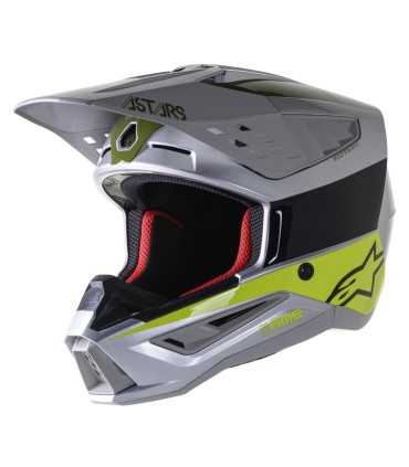 Alpinestars SM5 Bond silver cross helmet