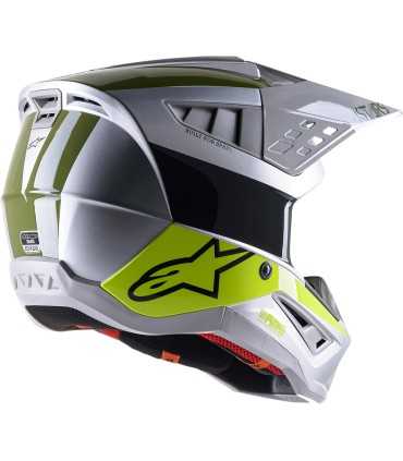 Alpinestars SM5 Bond silver cross helmet