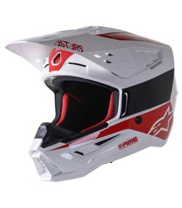 Alpinestars SM5 Bond white cross helmet
