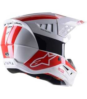Alpinestars SM5 Bond white cross helmet