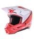 Alpinestars SM5 Rayon red cross helmet
