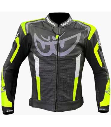 Berik 2.0 LJ 171320 motorcycle leather jacket yellow