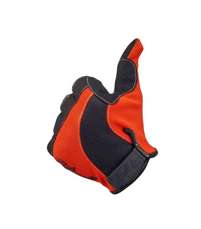Biltwell guanti estivi moto arancio