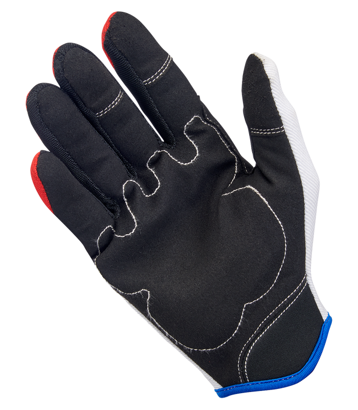 Biltwell Motorrad Sommerhandschuhe weiss rot
