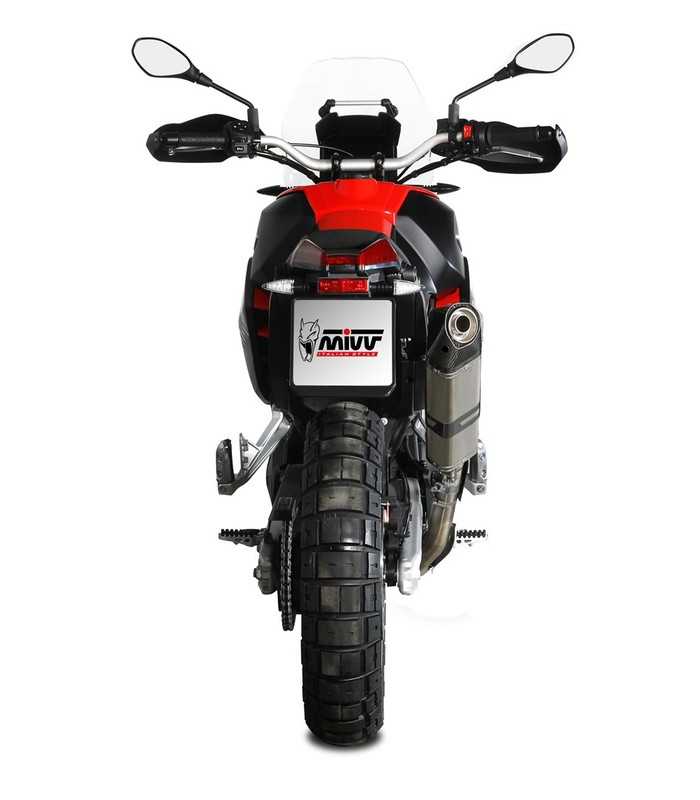 Mivv Speed Edge Slip-On Aprilia Tuareg 660 (2021-25) schwarz