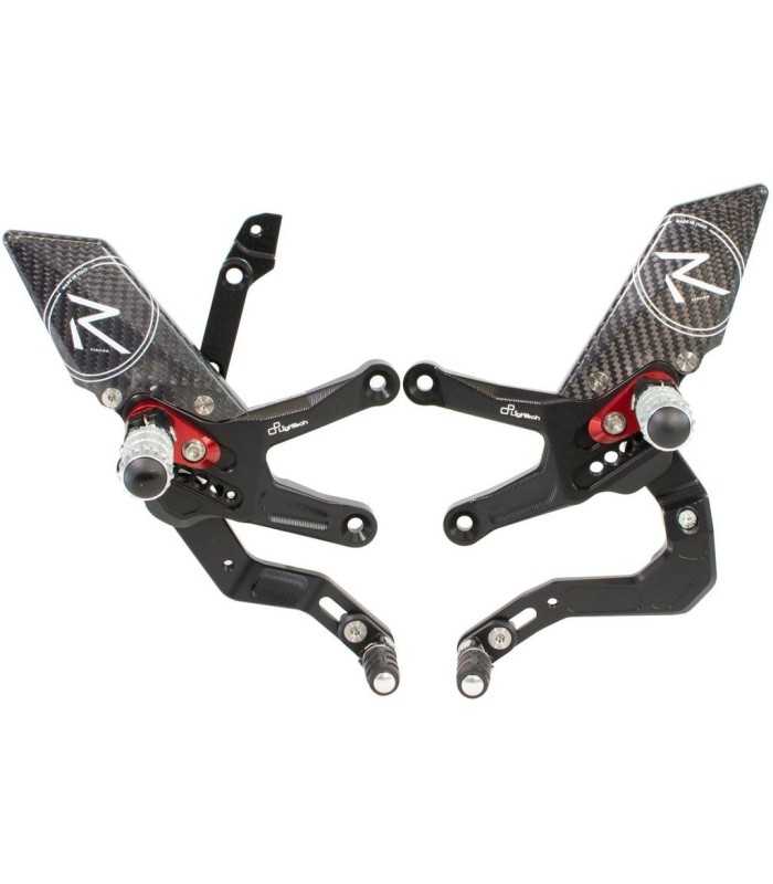 Lightech FTRKA011R - Ajustable Rear Sets - R Version,Standard Shifting Kawasaki ZX-10R (2021-22)