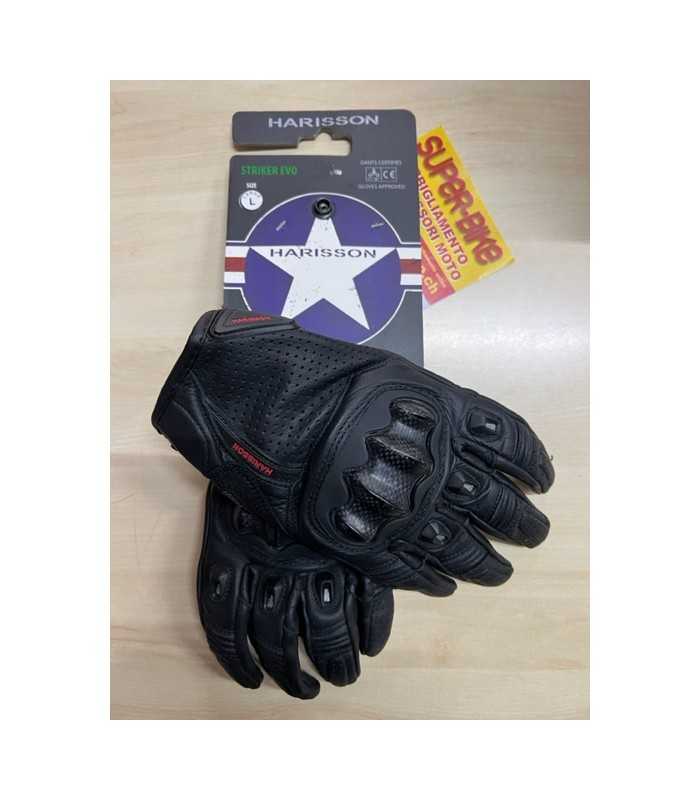 Guanti in pelle Harisson Striker evo nero