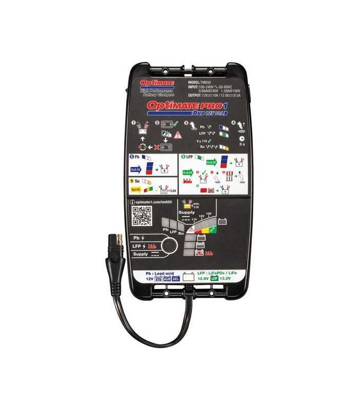 Tecmate OPTIMATE PRO 1 DUO 12B 10A BATTERY CHARGER