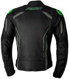 RST S1 leather motorcycle jacket green