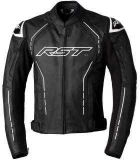 RST S1 leather motorcycle jacket black
