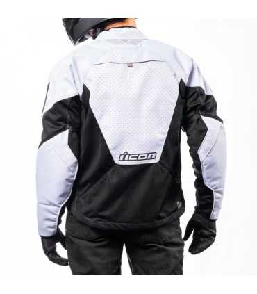 Veste moto été Icon Mesh AF blanc