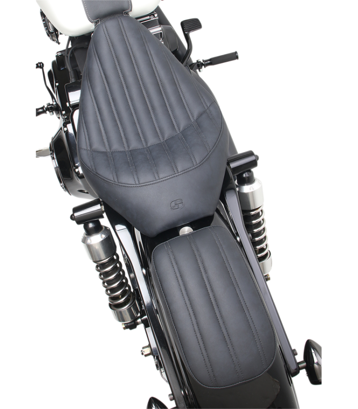 SADDLEMEN PAD KNUCKLE REAR GEL|VINYL CARBON LOOK 15 CM