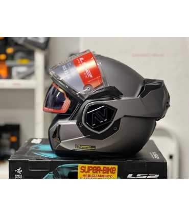 Casco modulare LS2 FF606 Advant titanio opaco