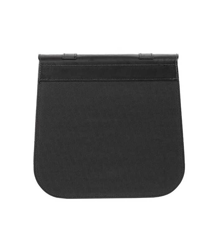LEDRIE SINGLE LEATHER SADDLEBAG 'POSTMAN'30 LITERS BLACK