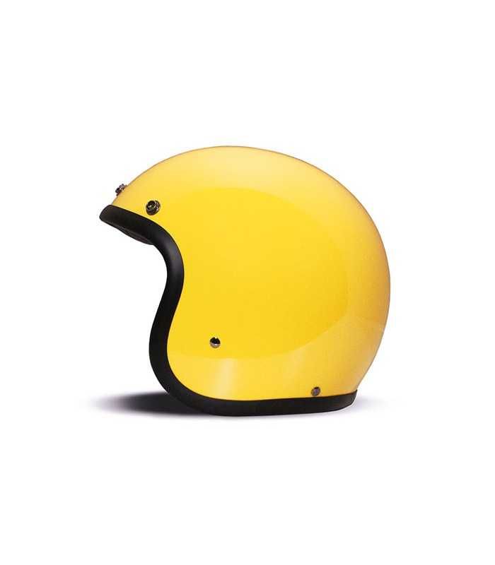 DMD Retro yellow jet helmet