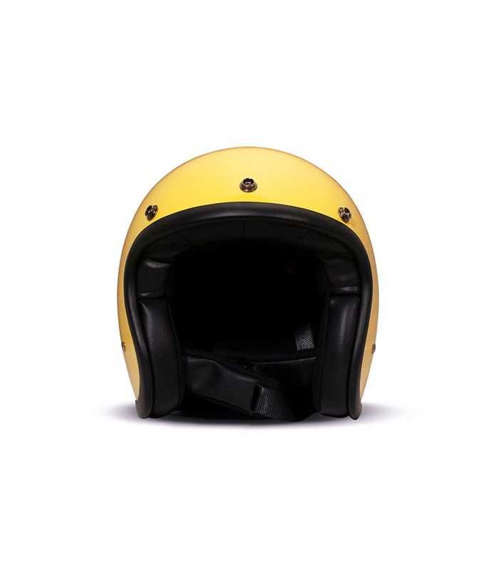 DMD Retro yellow jet helmet