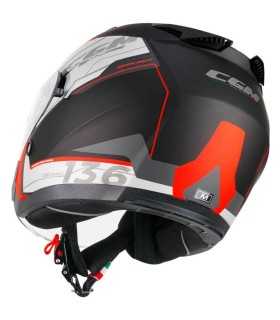 Casco jet Cgm 136S DNA Apache rosso opaco