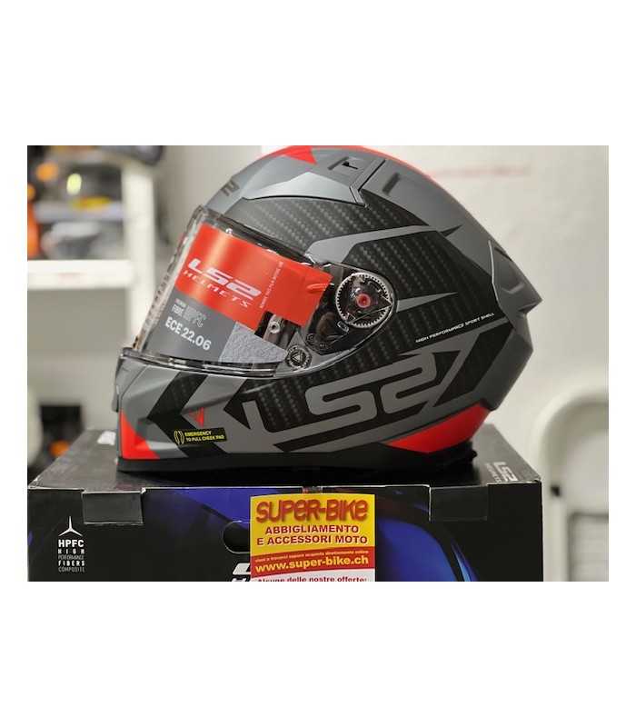 LS2 FF811 Vector 2 Splitter red helmet