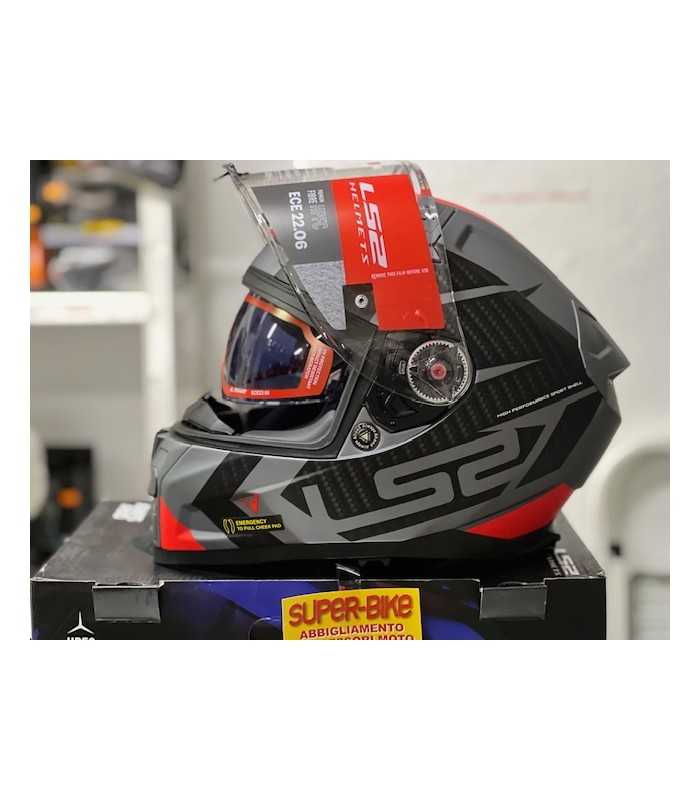 LS2 FF811 Vector 2 Splitter red helmet