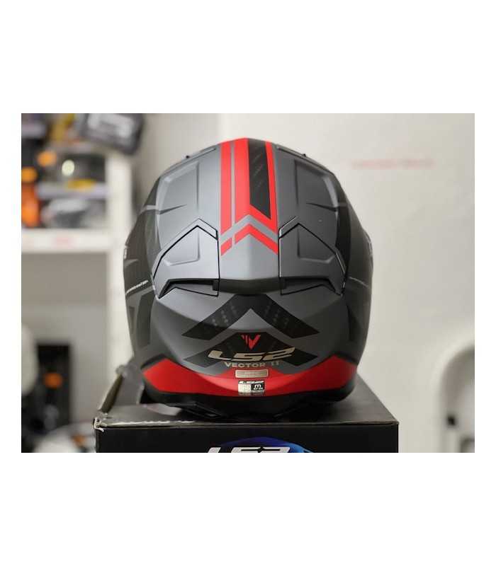 LS2 FF811 Vector 2 Splitter red helmet