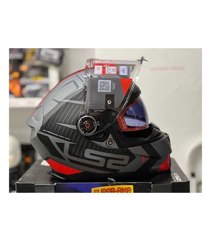 LS2 FF811 Vector 2 Splitter red helmet