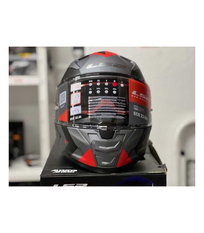 LS2 FF811 Vector 2 Splitter red helmet