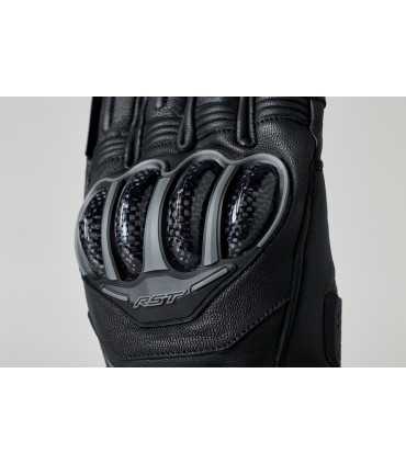 RST S1 leather gloves waterproof black