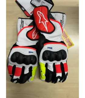 Guanti Moto Racing Alpinestars GP-PRO Bianco-Rosso-Nero Vendita Online 