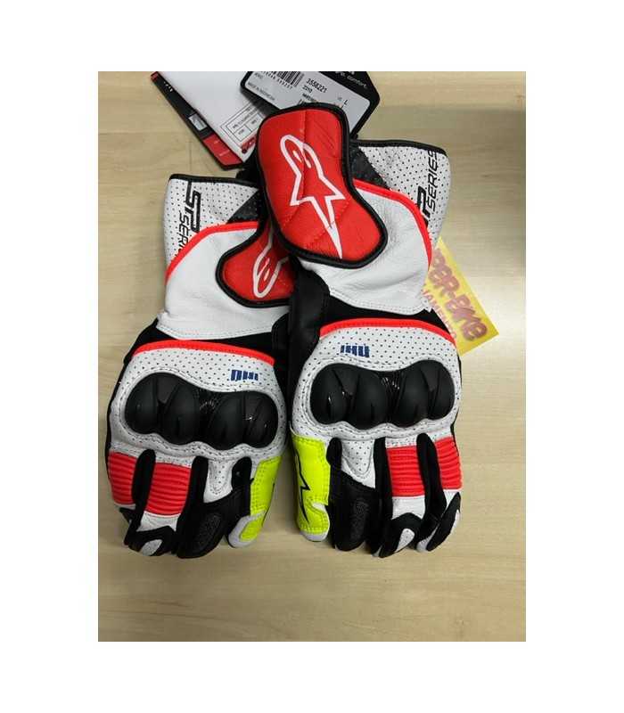 Gants racing Alpinestars Sp-2 V3 blanc rouge