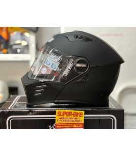 Simpson Darksome matt black flip up helmet