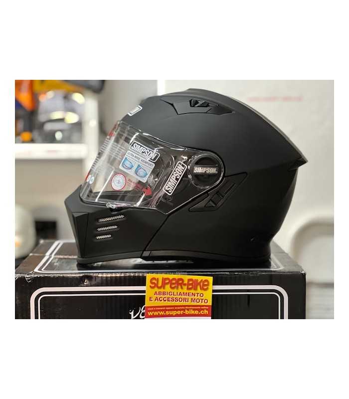 Simpson Modular Helm Darksome matt schwarz