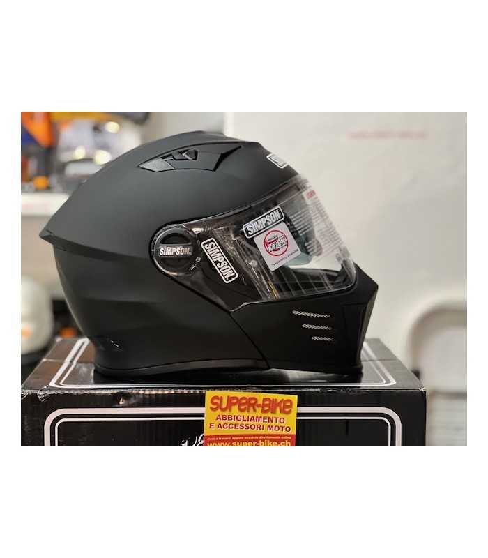 Simpson Modular Helm Darksome matt schwarz