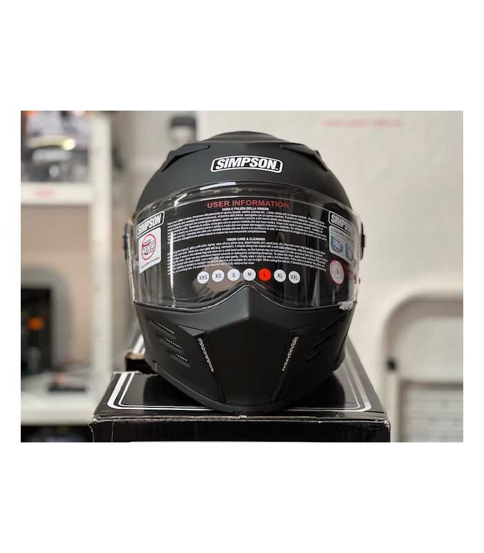 Simpson Modular Helm Darksome matt schwarz