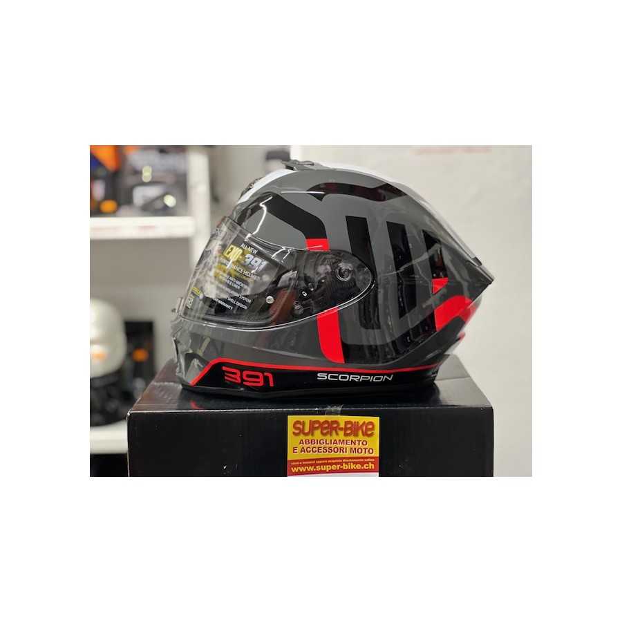 Casco Moto Scorpion Casco Scorpion Exo-391 Arok Gris/Negro/Rojo