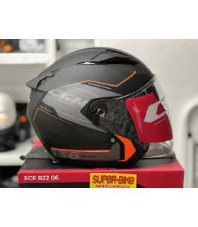 Jet Cgm 136S DNA Apache orange matt helmet