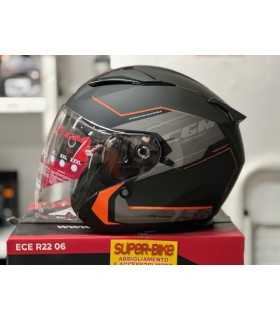 Helm jet Cgm 136S DNA Apache orange matt