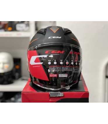 Casque jet Cgm 136S DNA Apache orange matt