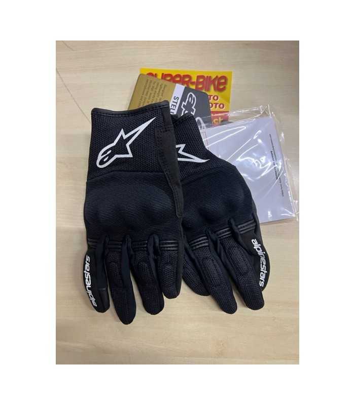 Guanti donna moto estivi Alpinestars Copper nero bianco