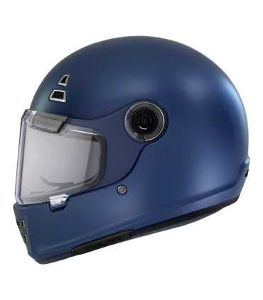Casco retro MT Helmets Jarama A7 blu opaco