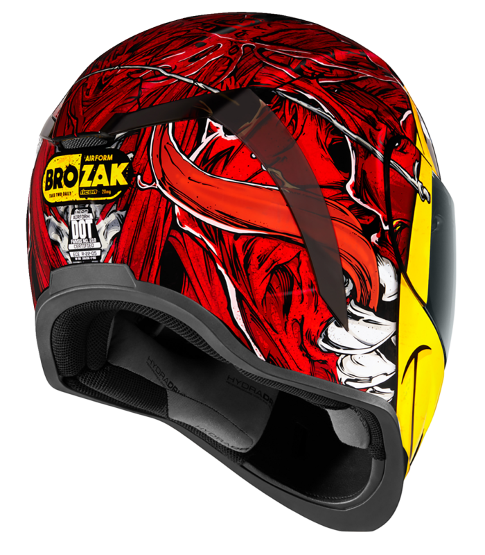 Icon Airform Brozak mips rot helm