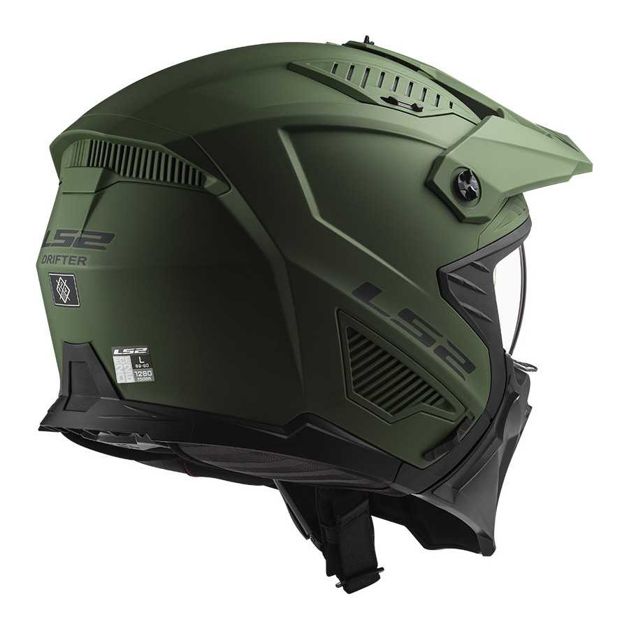 LS2 FF606 Drifter green matt helmet