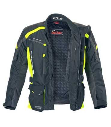 Veste moto Buse Torino 2 noir jaune
