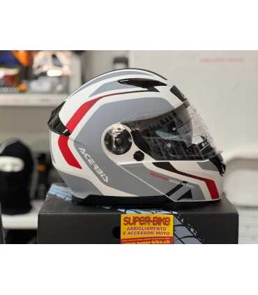 Casco apribile Acerbis Rederwel bianco rosso