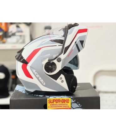 Casco apribile Acerbis Rederwel bianco rosso