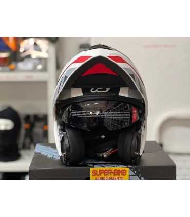 Casco apribile Acerbis Rederwel bianco rosso