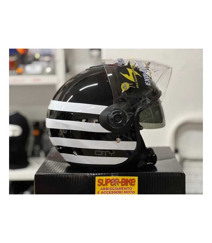 Casco Scorpion Exo City 2 Bee nero bianco